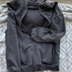 Buffbunny Black Threads Full Zip Hoodie Medium